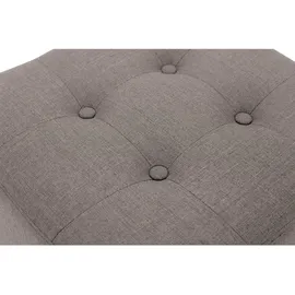 deluke Sitzhocker CELIS Stoff 45 x 46 x 45 cm Taupe