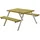 Plus Picknicktisch Alpha Stahl-Holz 118 x 161 x 73 cm natur