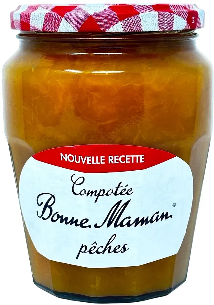 Bonne Maman Compotée Pêches - Sonnengereifter Pfirsichgenuss in jedem Bissen NEUE REZEPTUR