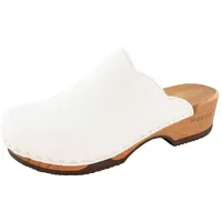 woody Damen Emma Clog, Weiss, 42 EU