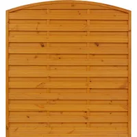 Andrewex Sichtschutzzaun München 180 x 180/195 cm Braun/Holz
