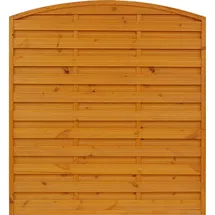 Andrewex Sichtschutzzaun München 180 x 180/195 cm Braun/Holz