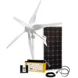 Phaesun 600297 Hybridkit Solar Wind One 1.0 Windgenerator Leistung (bei 10m/s) 400 W 12 V