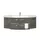 Sconto Waschtischkombination 144 x 53,7 x 49,5 cm Grau