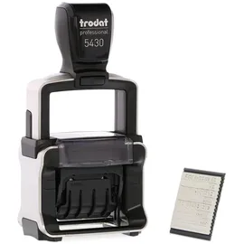 Trodat Stempel 5430/L 2-farbiger Abdruck Blau/Rot