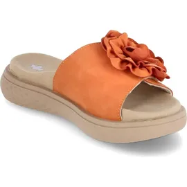 Rieker Damen Pantolette in orange 37 EU