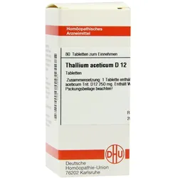 Thallium Aceticum D 12 Tabletten 80 St