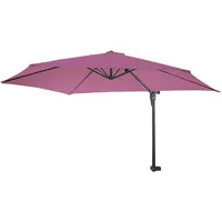 Mendler Wandschirm Casoria, Ampelschirm Balkonschirm Sonnenschirm, 3m neigbar, Polyester