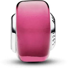 Pandora Murano-Glas Charm Rosafarbenes Silber 793107C00