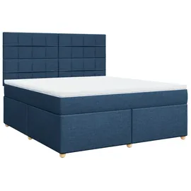 vidaXL Boxspringbett 180 x 200 cm Blau