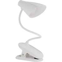 Relaxdays LED Klemmlampe, klemmbare Schreibtischlampe mit Touch, 3 Lichtfarben,