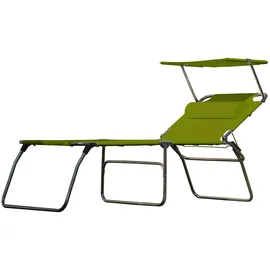 JAN KURTZ Sonnenliege 207 x 74 x 50 cm Grün