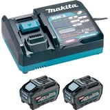 Makita Power Source Kit 40 V XGT Li-Ion 2 x 5,0 Ah + DC40RA Ladegerät + Makpac 191V35-5
