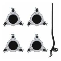 vidaXL Möbelrollen 4 Stk. Mit Heber 19x17,5x6 Cm Stahl 1000 Kg Vidaxl