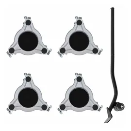 vidaXL Möbelrollen 4 Stk. Mit Heber 19x17,5x6 Cm Stahl 1000 Kg Vidaxl