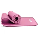 NEOLYMP Fitnessmatte rutschfest extra dick inkl. Tragegurt & E-Book, Größe 183 x 80 cm in Pink Pink