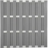 GROJA Fertigzaun Quadratisch Grau 180 cm x 180 cm