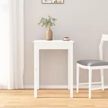 vidaXL Esstisch 55 x 75 x 55 cm weiß