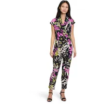 Betty Barclay Damen Jumpsuit mit Eingrifftaschen 40, Black/Khaki - 40W
