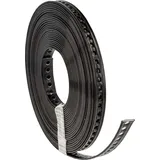 tecuro Lochband Montageband 14 mm x 10 m Rolle - Kunststoff ummantelt