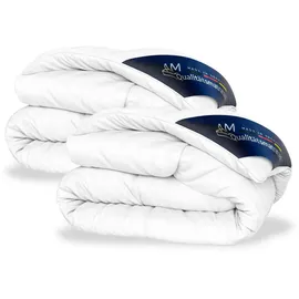 AM Qualitätsmatratzen Premium Sommer Daunen 140x220 cm Oeko-Tex® Standard 100% Schlaftextilien, Bettdecken