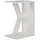Decortie | Naze Modern C Form Tisch Weiß Holzwerkstoff, rechteckig, 30x57x40 cm Stauraum, Wohnzimmer, Wohnzimmertische, Beistelltische