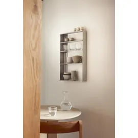 Form and Refine Taper Wandregal 65,5 x 40 x 9 cm Silber