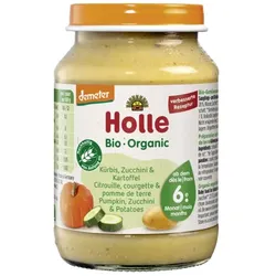 Holle Kürbis, Zucchini, Kartoffel Gemüsezubereitung bio