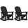 vidaXL Adirondack Schaukelstühle 2 pcs 60 x 80 x 100 cm schwarz