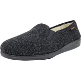 Fischer Schuhe Herren-Hausschuh,anthrazit für Herren, schwarz, Gr. 48 EU
