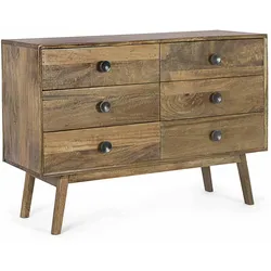 Kommode Sylvester aus Mangoholz, 114 cm