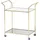 KADIMA DESIGN Design Servierwagen 73x78x37 cm Küchenwagen Glas / Metall, | Gr.: onesize