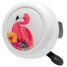 REICH CYCLE-BELLS Fahrradklingel Motivglocke Flamingo, Ø55mm, weiß