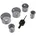 WOLFCRAFT Bi-Metall-Lochsägeneinsatz-Set Elektro und Sanitär Ø 35-68 mm 6-tlg