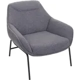 MCW Lounge-Sessel MCW-J77 Bouclé 80 x 80 x 80 cm Dunkelgrau mit Relax-Funktion