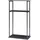 [en.casa] Kaminholzregal Turku Stahl 60 x 30 x 112 cm Schwarz