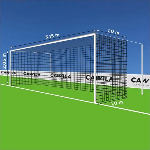 Cawila Tornetz 5,15x2,05m | Tiefe 1,0x1,0m | Maschenweite 12cm | Stärke 4mm | schwarz