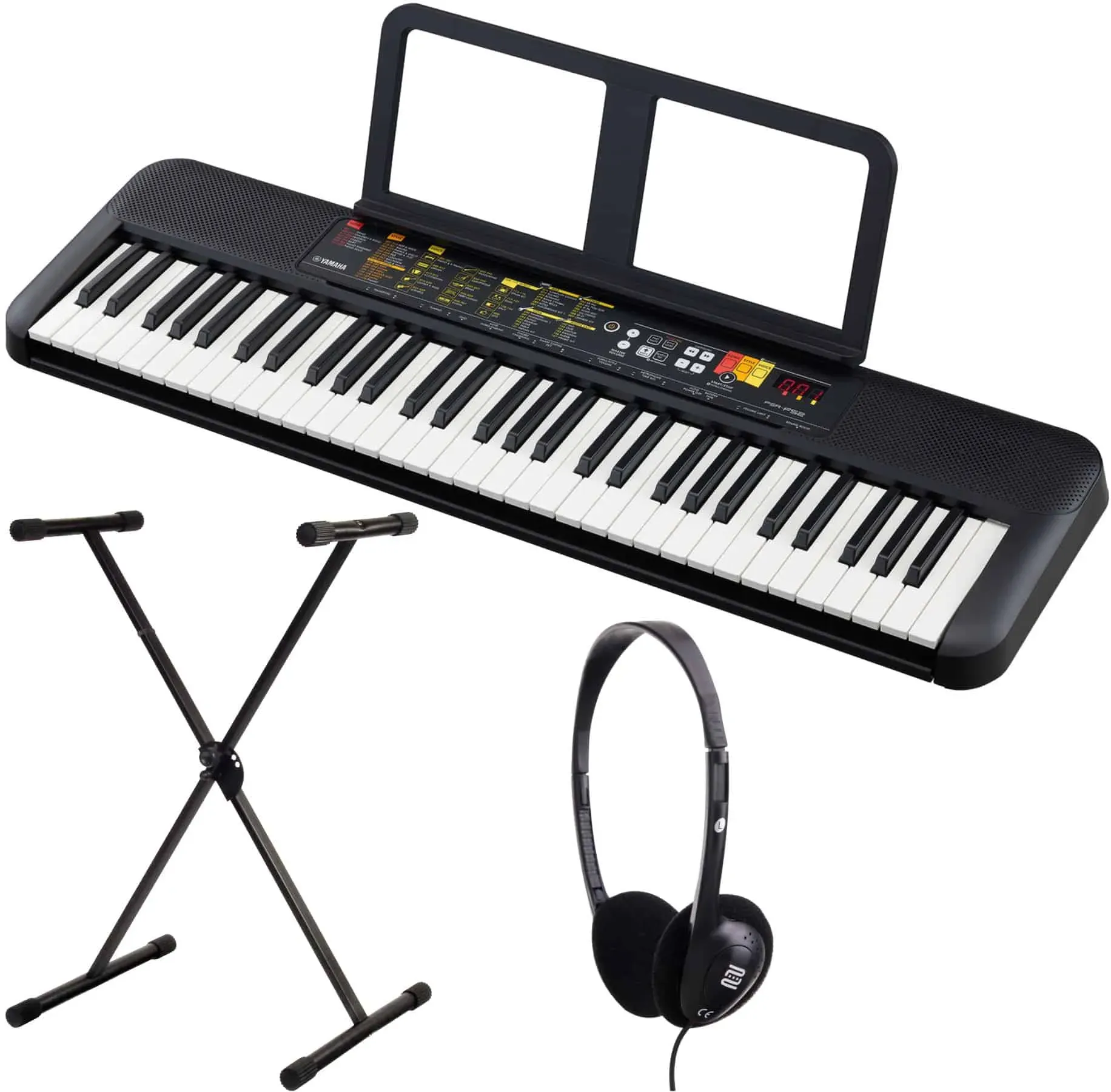 Yamaha PSR-F52 Keyboard Set inkl. Keyboardständer + Kopfhörer