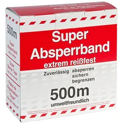 500m Absperrband, Signalband, Flatterband rot/ weiss