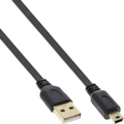 InLine Mini-USB 2.0 Kabel USB-A an Mini-B (1 m, USB 2.0), USB Kabel