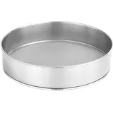 HEMOTON Edelstahl Mehlsieb Feinmaschiges Rundsieb 25Cm Für Backen Puderzucker Sieben Mehlstreuen
