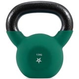 Yes4All BJCC Neopren beschichtete Kettlebell, Krafttraining Kettlebells - 12KG Dunkelgrün