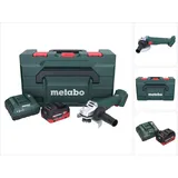 Metabo W 18 7-125 Akku Winkelschleifer 18 V 125 mm + 1x Akku 5,5 Ah + Ladegerät + metaBOX