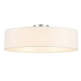 meineWunschleuchte Calma 1 E14 rund Stoff weiß Ø 60 cm