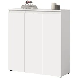 inn.furn Kombikommode 105 x 111 x 37 cm Weiß