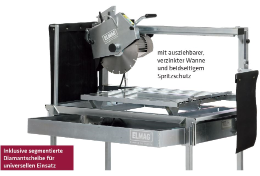 Preisvergleich Produktbild ELMAG Steintrennmaschine (inkl. Dia) - 61323