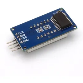 BerryBase 7 Segment LED Display Modul, I2C Schnittstelle, TM1637, 14mm, rot