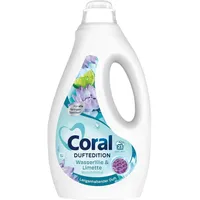 6,51€/L- 6x Coral Flüssigwaschmittel Duftedition-Wasserlilie&Limette-1,15 L/23WL