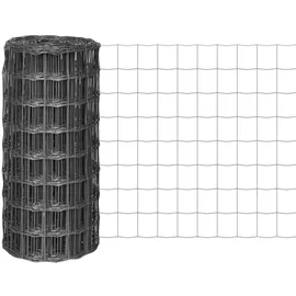 vidaXL Eurozaun 25 x 0,8 m Grau/Stahl