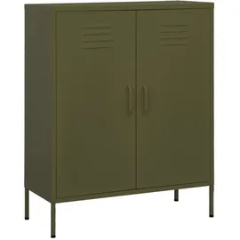 deluke Aktenschrank 80 x 35 x 101,5 cm Olivgrün